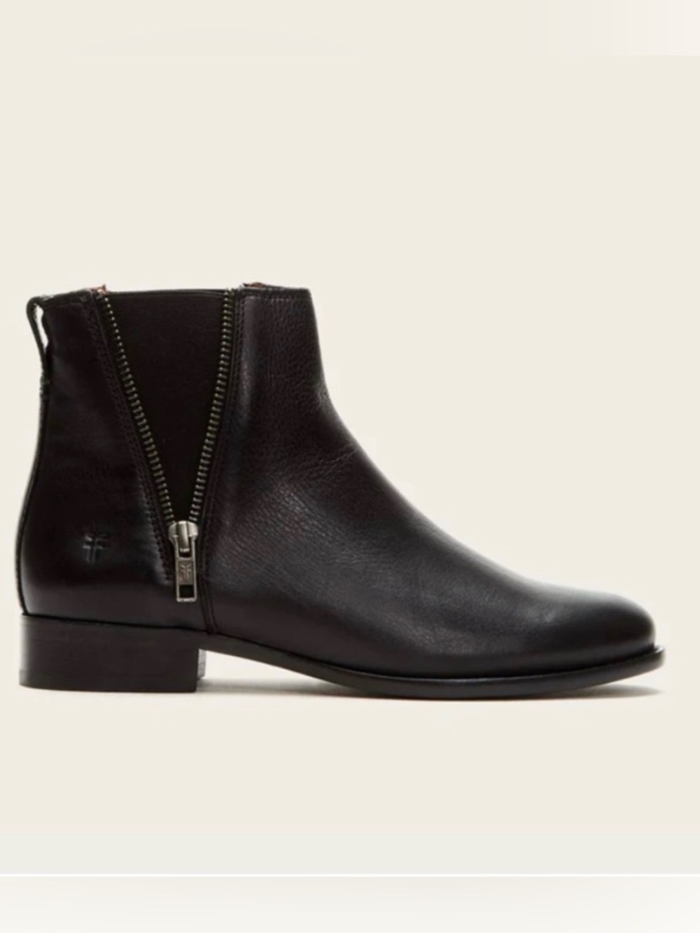 NIB Frye Carly Zip Chelsea Boot or Bootie Black 8
